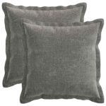 vidaXL Poťah na podložku 2 pcs HOUTEN Tmavosivá 50 x 50 cm