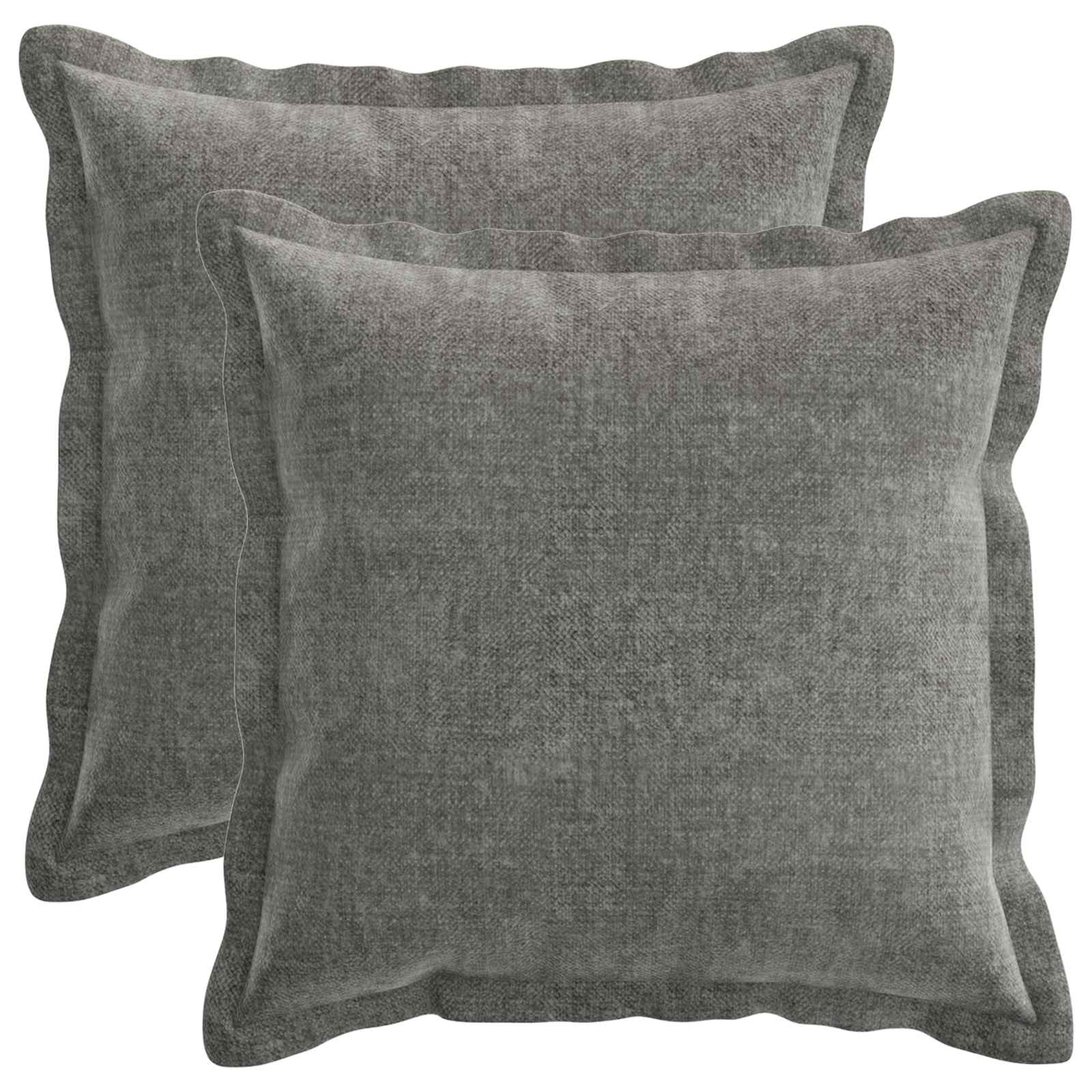 919141_1.jpg vidaXL Poťah na podložku 2 pcs HOUTEN Tmavosivá 50 x 50 cm – Obrázok 1