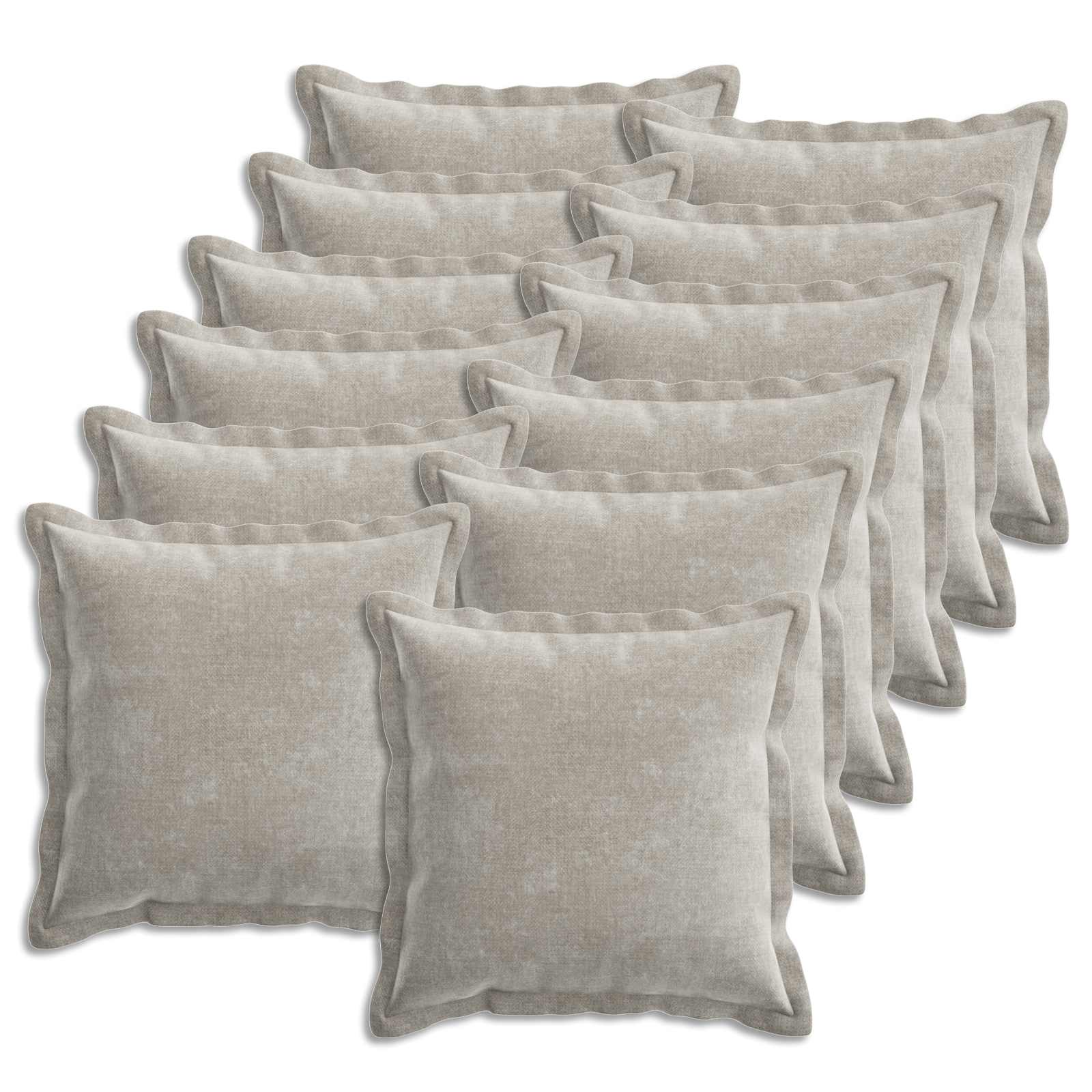 919146_1.jpg vidaXL Poťah na podložku 12 pcs HOUTEN Svetlosivá 50 x 50 cm – Obrázok 1