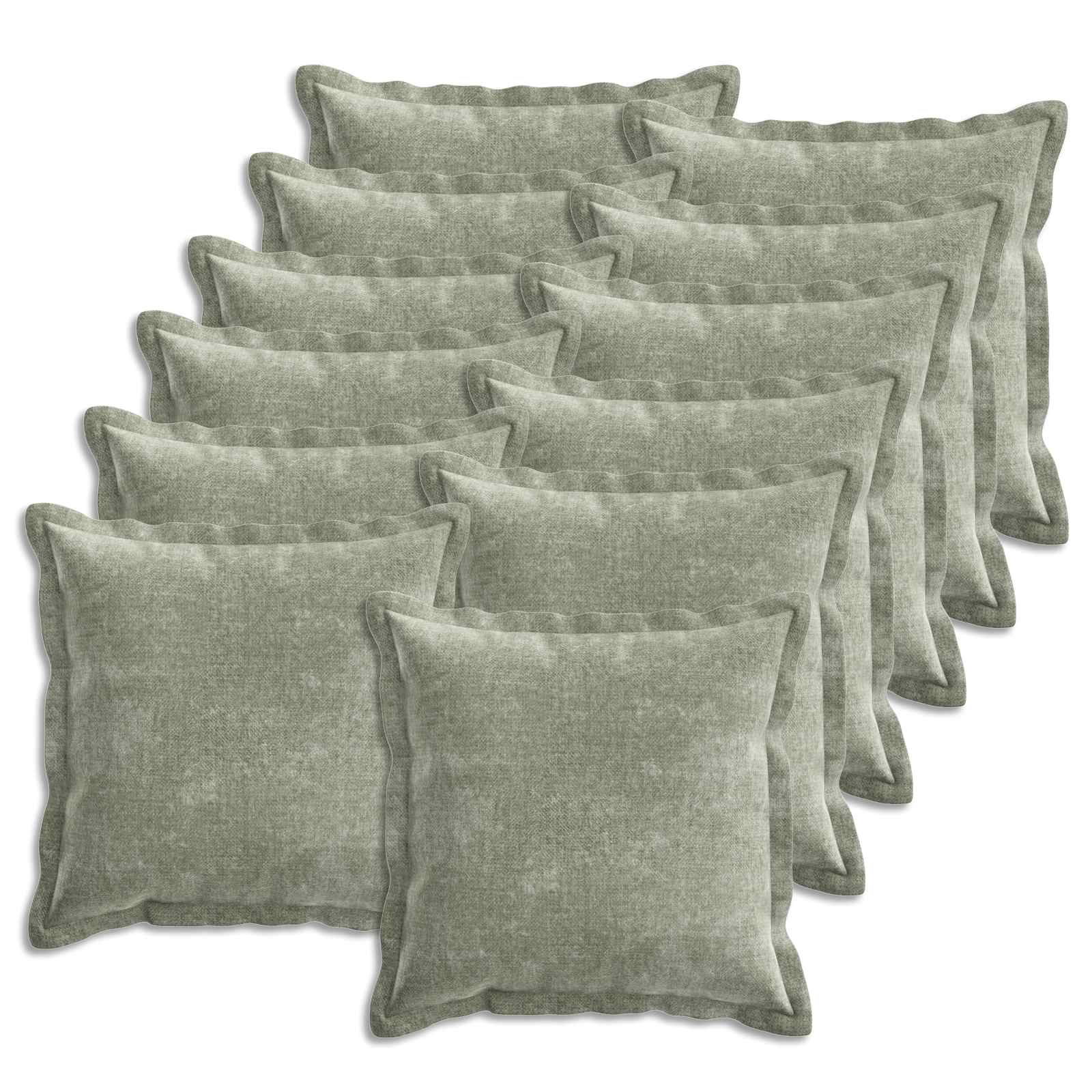 919155_1.jpg vidaXL Poťah na podložku 12 pcs HOUTEN Zelená 50 x 50 cm – Obrázok 1