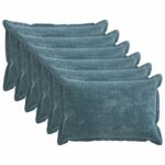 vidaXL Poťah na podložku 6 pcs HOUTEN Modrá 50 x 70 cm