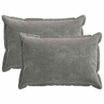vidaXL Poťah na podložku 2 pcs HOUTEN Tmavosivá 50 x 75 cm