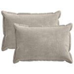 vidaXL Poťah na podložku 2 pcs HOUTEN Svetlosivá 50 x 75 cm