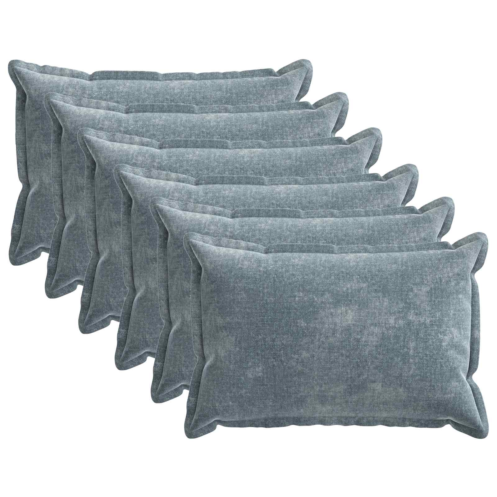 920152_1.jpg vidaXL Poťah na podložku 6 pcs HOUTEN Svetlomodrá 50 x 80 cm – Obrázok 1