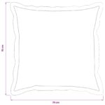 vidaXL Poťah na podložku 2 pcs HOUTEN Tmavosivá 70 x 70 cm – Obrázok 7