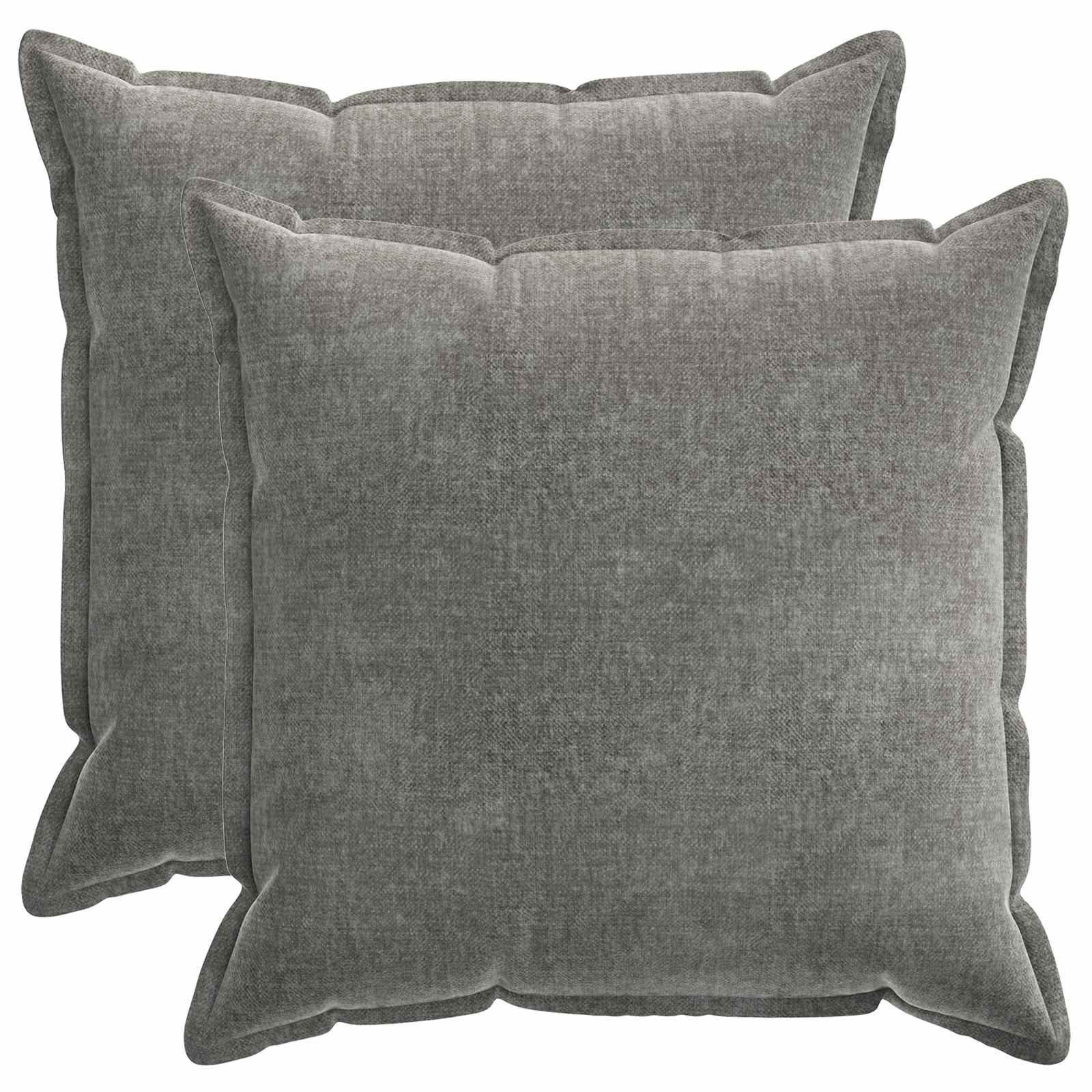 921677_1.jpg vidaXL Poťah na podložku 2 pcs HOUTEN Tmavosivá 80 x 80 cm – Obrázok 1