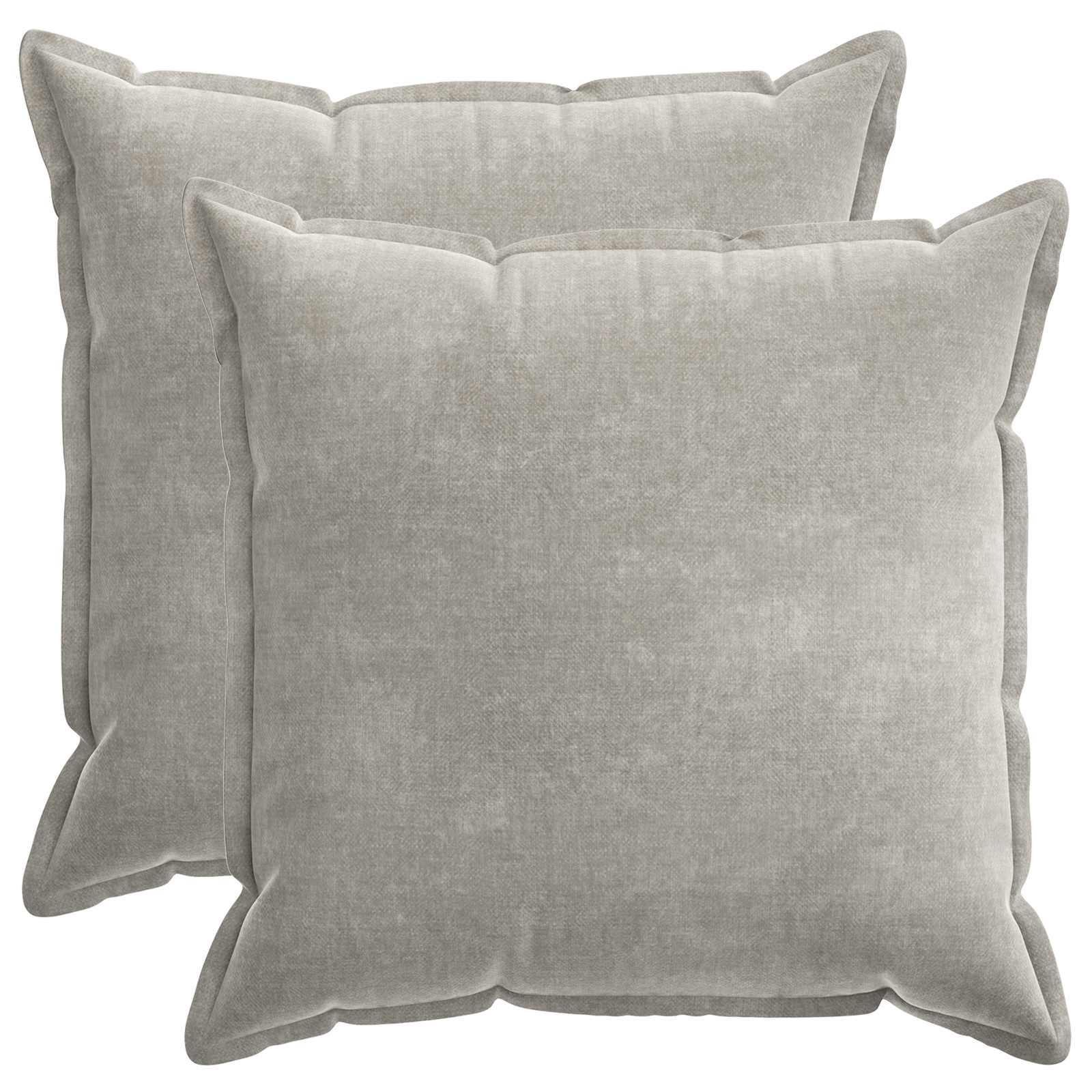 921679_1.jpg vidaXL Poťah na podložku 2 pcs HOUTEN Svetlosivá 80 x 80 cm – Obrázok 1