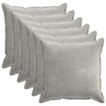 vidaXL Poťah na podložku 6 pcs HOUTEN Svetlosivá 80 x 80 cm