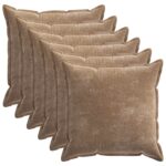 vidaXL Poťah na podložku 6 pcs HOUTEN Hnedá 80 x 80 cm