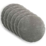 vidaXL Poťah na podložku 6 pcs HEERLEN Tmavosivá Ø 30 cm