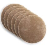 vidaXL Poťah na podložku 6 pcs HEERLEN Hnedá Ø 30 cm Čenilová tkanina