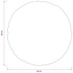 vidaXL Poťah na podložku 2 pcs HEERLEN Tmavosivá Ø 40 cm – Obrázok 7