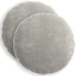 vidaXL Poťah na podložku 2 pcs HEERLEN Svetlosivá Ø 50 cm