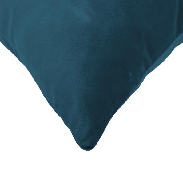vidaXL Podložka s vankúšom HEERLEN 2 ks Modrá Zamat – Obrázok 4