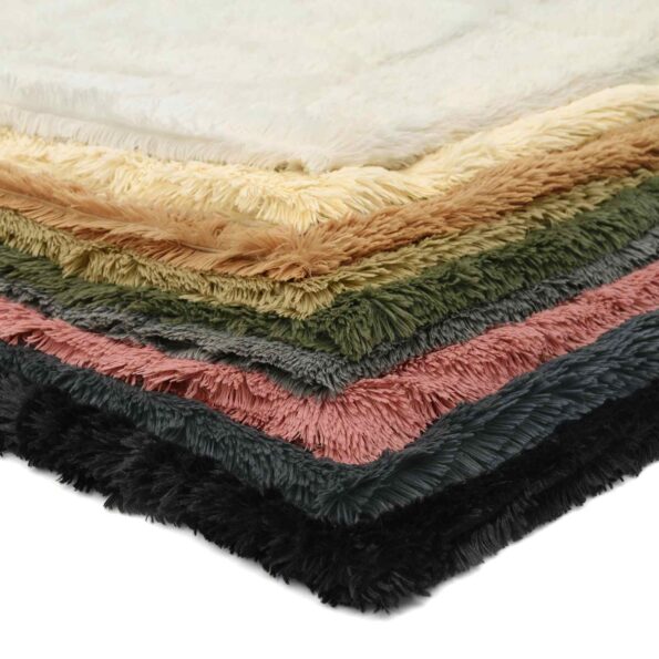 vidaXL Podložka s vankúšom HEERLEN 2 ks Čierna PV fleece – Obrázok 9