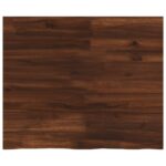 vidaXL Obdĺžnikový stôl 90 x 50 x 3,5 cm Obdĺžnikový Tmavohnedá – Obrázok 2
