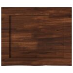 vidaXL Obdĺžnikový stôl 90 x 50 x 3,5 cm Obdĺžnikový Tmavohnedá – Obrázok 5