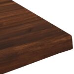 vidaXL Obdĺžnikový stôl 90 x 50 x 3,5 cm Obdĺžnikový Tmavohnedá – Obrázok 6