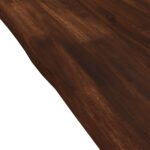 vidaXL Obdĺžnikový stôl 90 x 50 x 3,5 cm Obdĺžnikový Tmavohnedá – Obrázok 7
