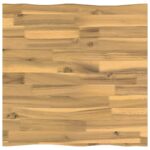 vidaXL Obdĺžnikový stôl 40 x 40 x 3,5 cm Štvorcový Biela – Obrázok 2