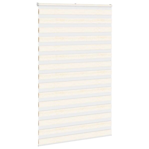 vidaXL Zebra roleta mramorová béžová 145x230 cm šírka látky 140,9 cm polyester – Obrázok 3