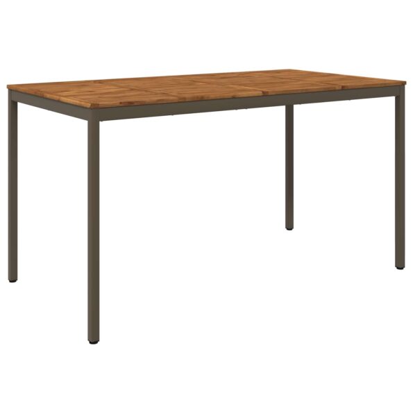 vidaXL Záhradný barový stôl Prírodná a kávová 196 x 100,5 x 105 cm – Obrázok 2