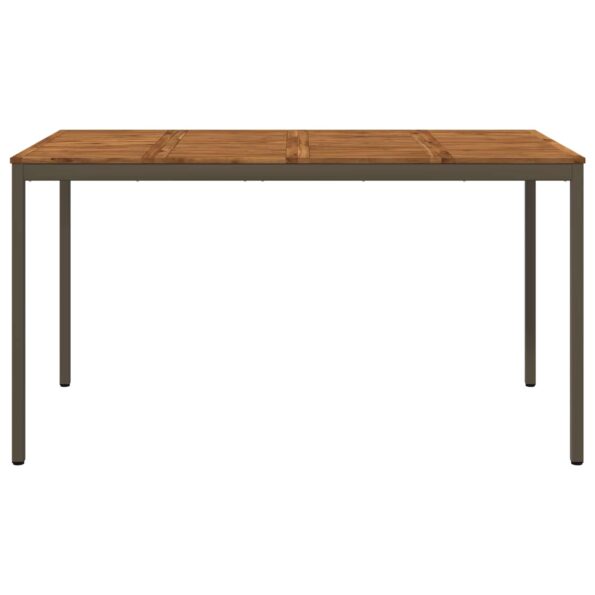vidaXL Záhradný barový stôl Prírodná a kávová 196 x 100,5 x 105 cm – Obrázok 3