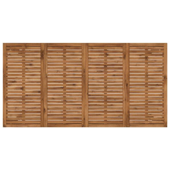 vidaXL Záhradný barový stôl Prírodná a kávová 196 x 100,5 x 105 cm – Obrázok 5