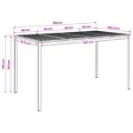 vidaXL Záhradný barový stôl Prírodná a kávová 196 x 100,5 x 105 cm – Obrázok 9
