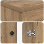 vidaXL Sada kúpeľňového nábytku Dub artisan Kompozitné drevo – Obrázok 10