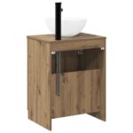 vidaXL Sada kúpeľňového nábytku Dub artisan Kompozitné drevo – Obrázok 7