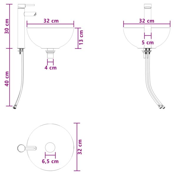 vidaXL Set kabinetov do kúpeľne 3 ks Čierna 49,5 x 35 x 63 cm – Obrázok 13