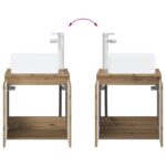 vidaXL Set kabinetov do kúpeľne 3 ks Dub artisan 49,5 x 41 x 63 cm – Obrázok 11