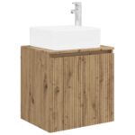 vidaXL Set kabinetov do kúpeľne 3 ks Dub artisan 49,5 x 41 x 63 cm – Obrázok 5