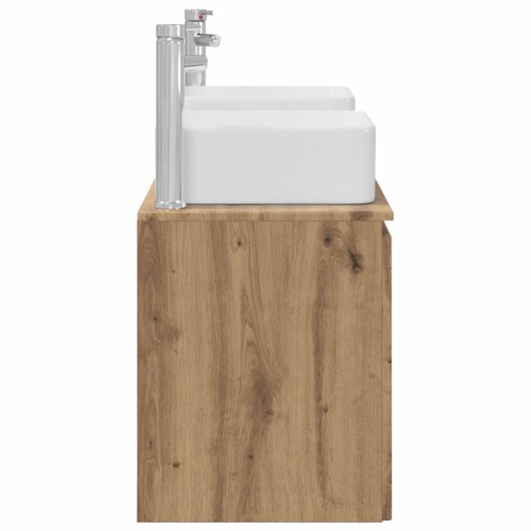vidaXL Set kabinetov do kúpeľne 3 ks Dub artisan 49,5 x 41 x 63 cm – Obrázok 7