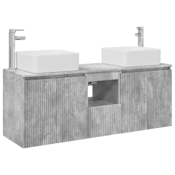 vidaXL Set kabinetov do kúpeľne 3 ks Betónovo sivá 53 x 35 x 63 cm – Obrázok 2