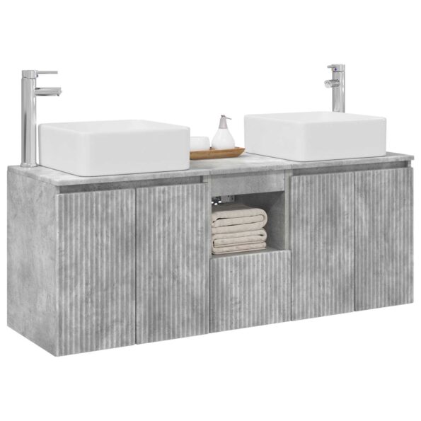 vidaXL Set kabinetov do kúpeľne 3 ks Betónovo sivá 53 x 35 x 63 cm – Obrázok 3