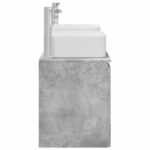 vidaXL Set kabinetov do kúpeľne 3 ks Betónovo sivá 53 x 35 x 63 cm – Obrázok 7