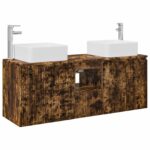 vidaXL Set kabinetov do kúpeľne 3 ks Dymový dub 53 x 35 x 63 cm – Obrázok 2