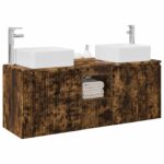 vidaXL Set kabinetov do kúpeľne 3 ks Dymový dub 53 x 35 x 63 cm – Obrázok 3