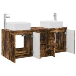 vidaXL Set kabinetov do kúpeľne 3 ks Dymový dub 53 x 35 x 63 cm – Obrázok 4