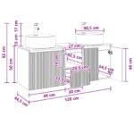 vidaXL Set kabinetov do kúpeľne 3 ks Dub sonoma 49,5 x 44,5 x 65 cm – Obrázok 12