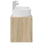 vidaXL Set kabinetov do kúpeľne 3 ks Dub sonoma 49,5 x 44,5 x 65 cm – Obrázok 7