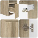 vidaXL Set kabinetov do kúpeľne 3 ks Dub sonoma 49,5 x 44,5 x 65 cm – Obrázok 9