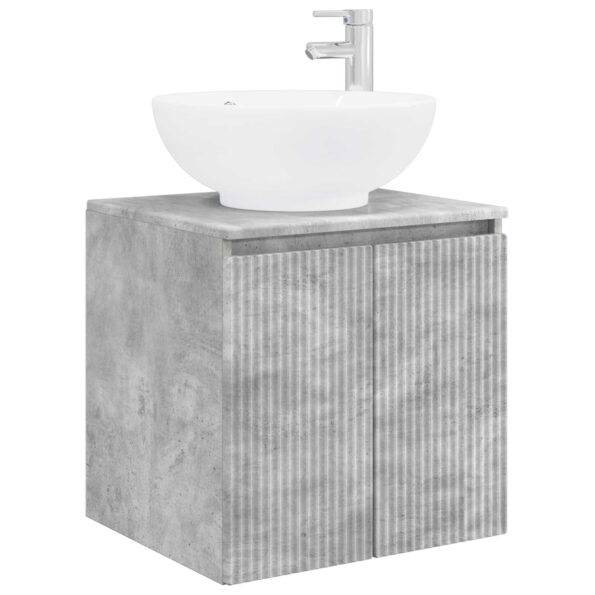 vidaXL Set kabinetov do kúpeľne 3 ks Betónovo sivá 49,5 x 44,5 x 65 cm – Obrázok 4