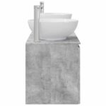 vidaXL Set kabinetov do kúpeľne 3 ks Betónovo sivá 49,5 x 44,5 x 65 cm – Obrázok 6