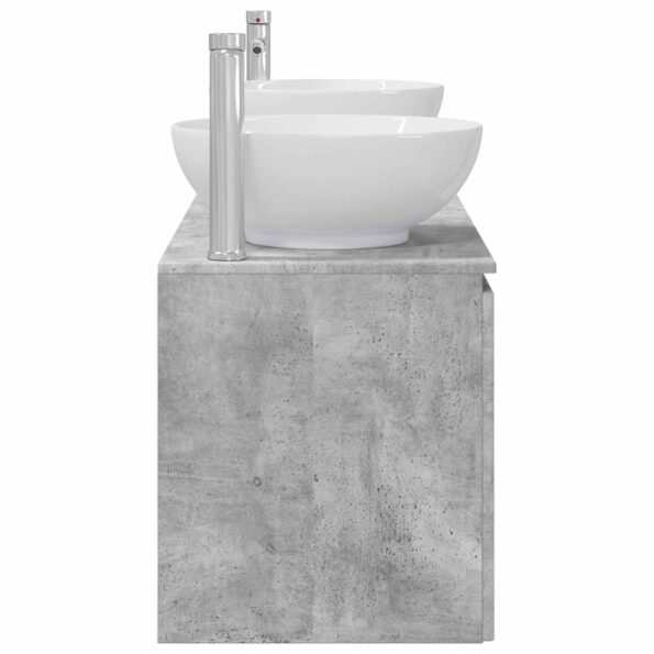 vidaXL Set kabinetov do kúpeľne 3 ks Betónovo sivá 49,5 x 44,5 x 65 cm – Obrázok 6