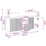 vidaXL Set kabinetov do kúpeľne 3 ks Biela 49,5 x 44,5 x 65 cm – Obrázok 12