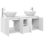 vidaXL Set kabinetov do kúpeľne 3 ks Biela 49,5 x 44,5 x 65 cm – Obrázok 4