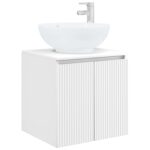 vidaXL Set kabinetov do kúpeľne 3 ks Biela 49,5 x 44,5 x 65 cm – Obrázok 5